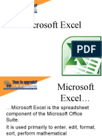 1 Introduction To MS Excel