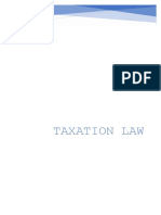 Taxation Law