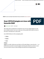 Scan VST - LV2 Plugins On Linux With Your Favourite DAW