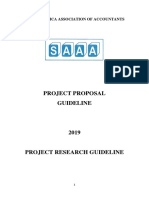 Project Proposal Guideline: Southern Africa Association of Accountants