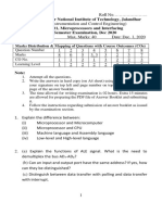 Microprocessors and Interfacing Questions