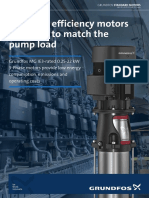 Premium Efficiency Motors Designed To Match The Pump Load