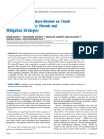 A Systematic Literature Review On Cloud Computing Security Threats and Mitigation Strategies