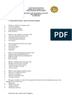 Colegio de Dagupan Arellano Street, Dagupan City School of Business and Accountancy Business and Transfer Taxation Quiz Assignment #2 AY 2021-2022