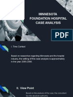 Minnesota Foundation Hospital Case Ana