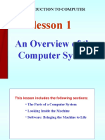 Lesson 1: An Overview of The Computer System