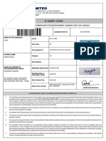 E-Admit Card: (Computer Based Examination For Recruitment Against Advt. No. 95/2021)