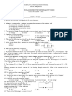 Summative Assessment in General Physics Ii