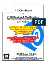 P G Certificate VLSI Design & Verification: (Live Project)