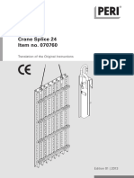 Crane Splice 24 Instructions For Use