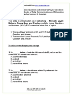 CH 22 Network Layer Delivery Forwarding and Routing Multiple Choice Questions and Answers PDF