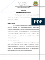 Chapter 3 Research Methodology Sample