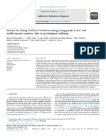 2021 Internet Use During COVID-19 Lockdown Among Young People in Low - and Middle-Income Countries Role of Psychological Wellbeing