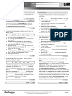 B1 Review Test 3 Standard