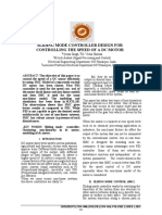 Sliding Mode Controller Design For Controlling The Speed of A DC Motor