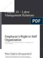 Chapter 10 - Labor Management Relations