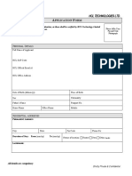 BGV Application Form - Existing