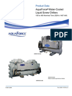 Aquaforce Water-Cooled Liquid Screw Chillers: Product Data