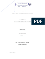 NCM 112 Rle Care of Client With Alteration in Oxygenation: A Case Study On: Chronic Obstructive Pulmonary Disease