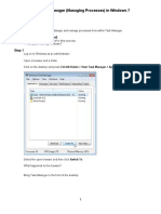 Lab Activity 4 - Task Manager (Managing Processes) in Windows 7