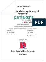 A Study On Marketing Strategy of Pantaloons 25