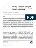 Application of Physically Based Semi-Distributed HEC-HMS Model For Flow Simulation in Tributary Catchments of Kaohsiung Area Taiwan