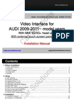 Video Interface For AUDI 2009-2011 Model Years: Car Solutions