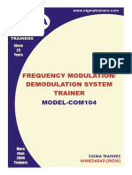 Frequency Modulation/ Demodulation System Trainer: MODEL-COM104