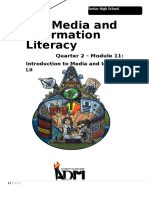 Quarter 2 - Module 11: Introduction To Media and Information Literacy