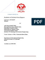 Synthesis of Furfural From Bagasse: Submitted To UIT-RGPV