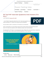 50 Top PHP Interview Questions and Answers (For ALL)