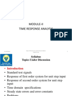 Time Response Analysis - 1