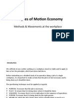 Principles of Motion Economy: Methods & Movements at The Workplace