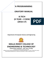 CSE II-II SEM (JP Lab Manual)