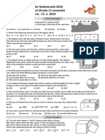 Känguru Der Mathematik 2018 Level Student (Grade 11 Onwards) Austria - 15. 3. 2018