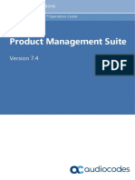 Product Management Suite: Audiocodes One Voice Operations Center