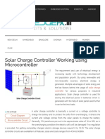 Solar Charge Controller Circuit Working With Microcontroller PDF Free