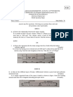 Unit I 1. A) Derive The Relationship Between The Elastic Modulii. (8 Marks)