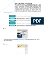 Basic Encoding Using Tmpgenc 4.0 Xpress: Start