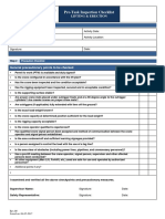 Lifting & Erection Work Checklist