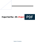 Project Test Plan - IPA