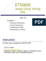 Digital Design Using Verilog HDL: Fall 21