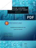 Gesture Control Using Computer Vision: Minor Project