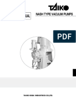 Instruction Manual: Nash Type Vacuum Pumps