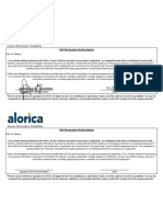 Self Declaration - Authorization Form