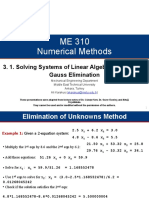 3 2 Gauss Elemination ME 310 Fall 2020