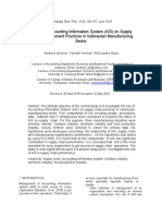 Impact of Accounting Information System (AIS) On Supply Chain Management Practices in Indonesian Manufacturing Sector