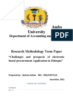 Research Tearm Paper Ketema Asfaw Holeta