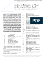 Analytical Expressions For Inductances of 3D Air Core Inductors For Integrated Power Supply