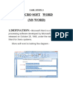 MS Word of MS Case Study 4